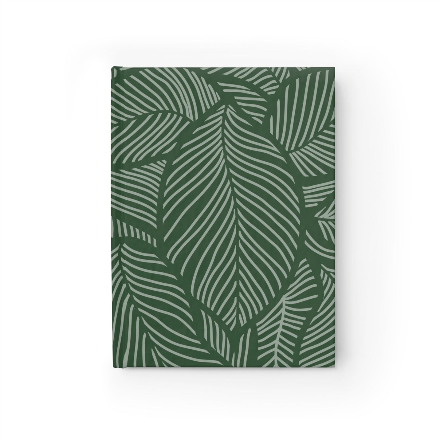 Botanical Green Leaf Ruled Journal — Lined Notebook for Notes & Daily Planning