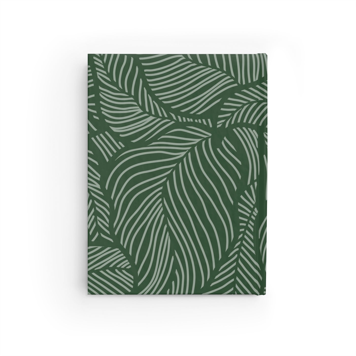 Botanical Green Leaf Ruled Journal — Lined Notebook for Notes & Daily Planning