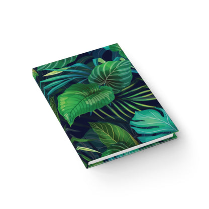 Tropical Leaves Ruled Journal