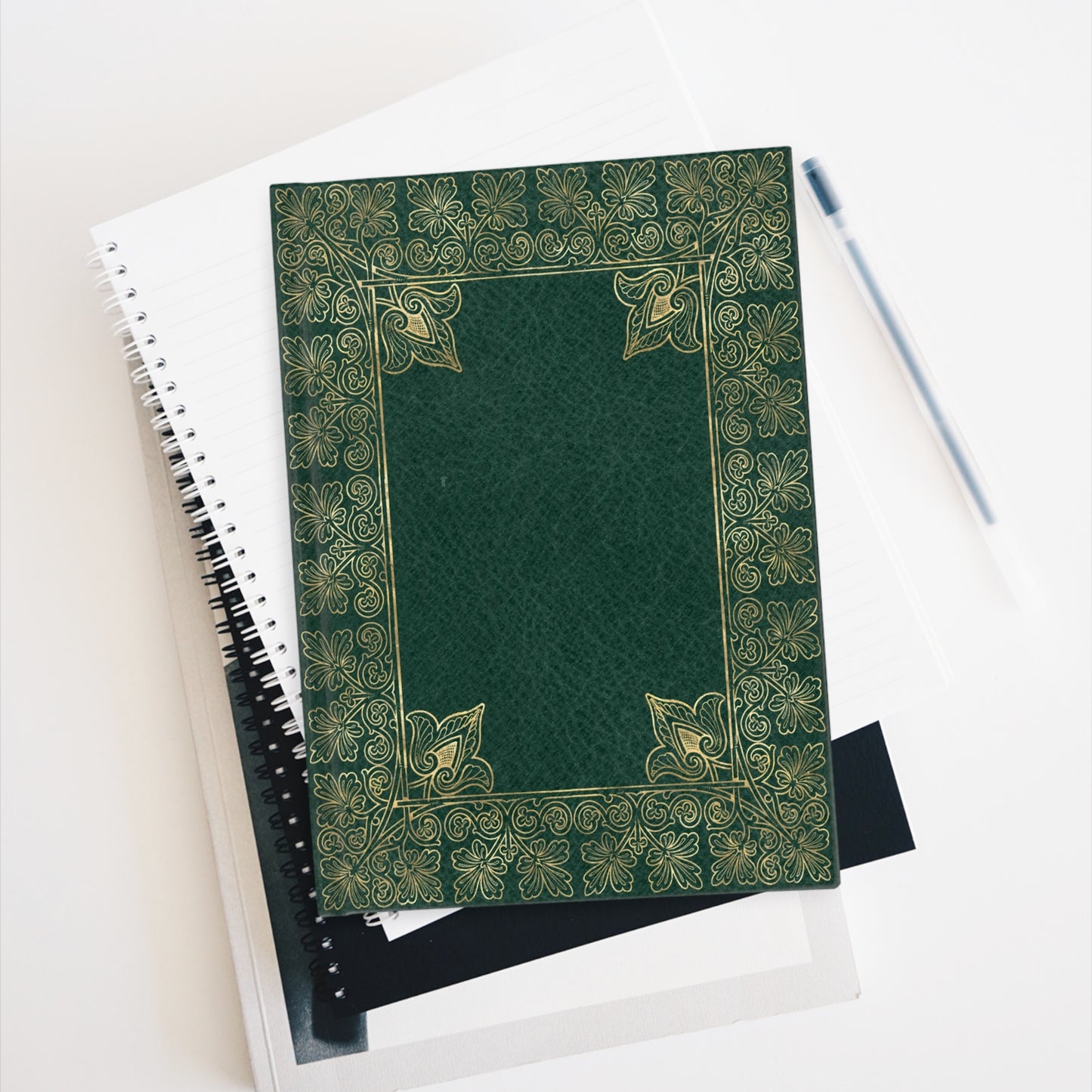 Green Victorian Vintage Style Sketchbook