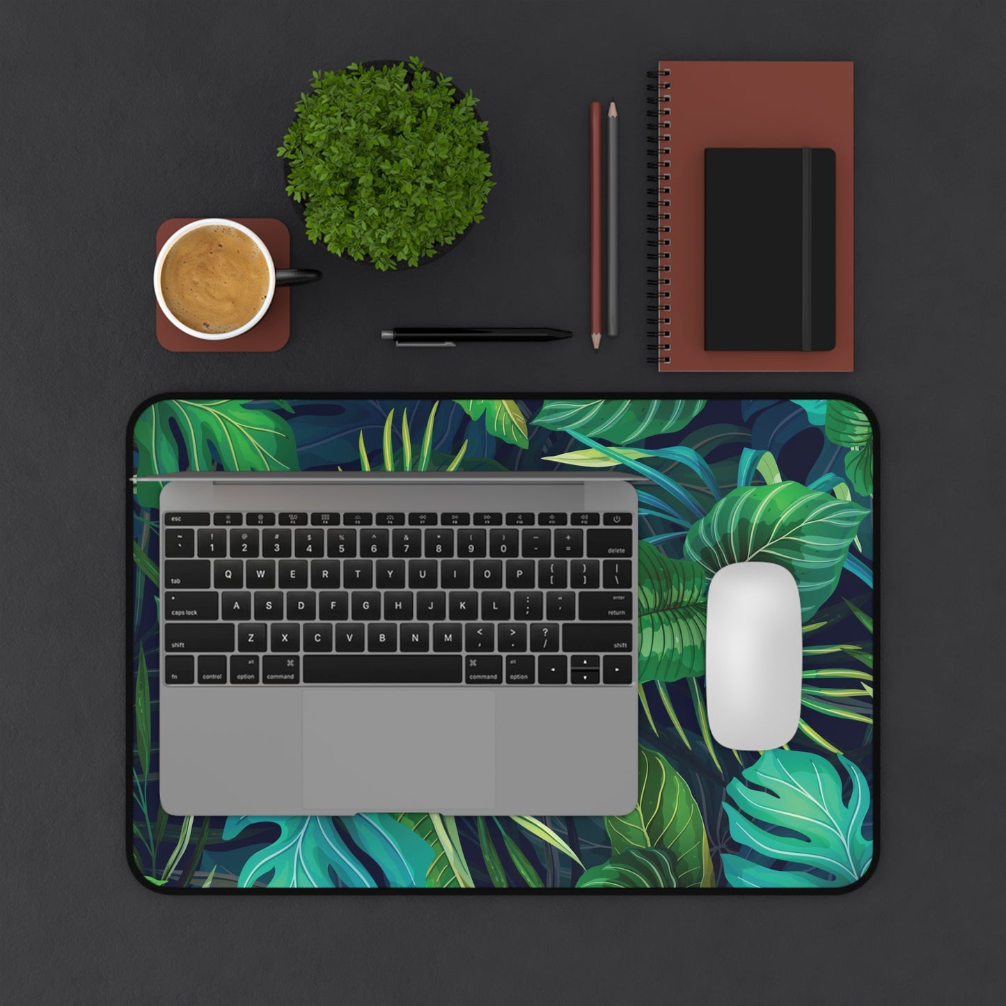 Tropical Leaf Desk Mat