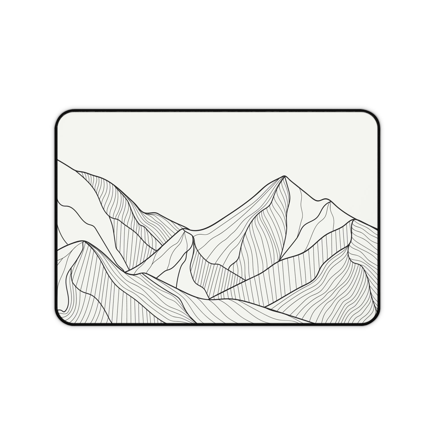Minimal Line Art Mountain Desk Mat