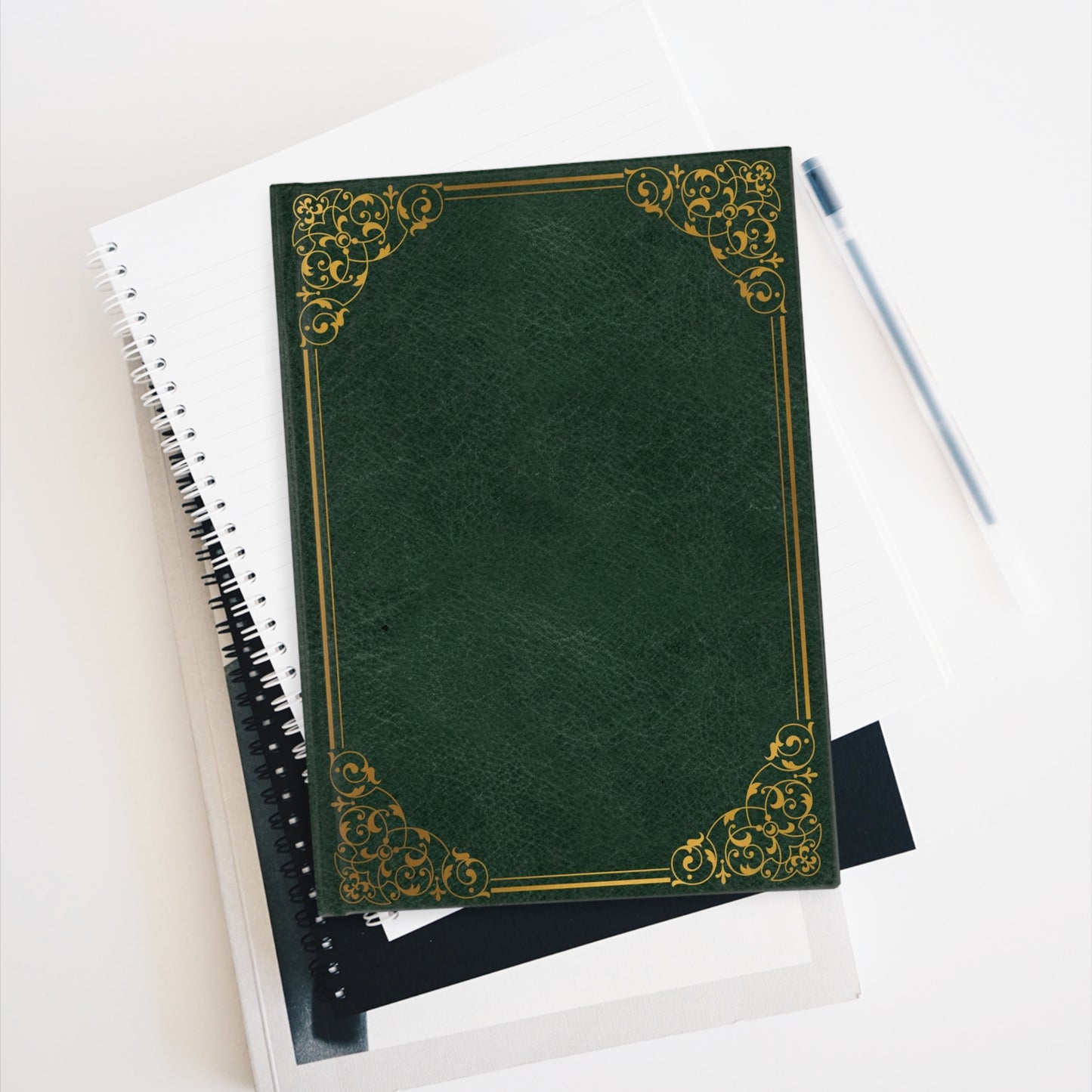 Green Victorian Vintage Style Sketchbook