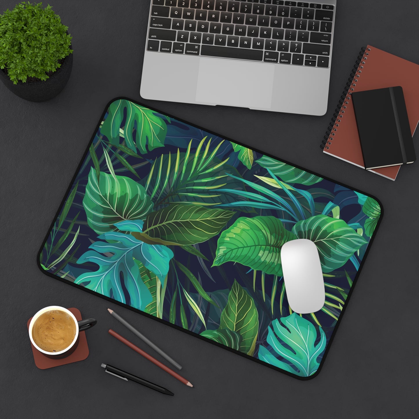 Tropical Leaf Desk Mat